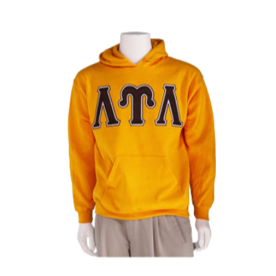 Lambda Upsilon Lambda Satin Stitch Greek Hoodie