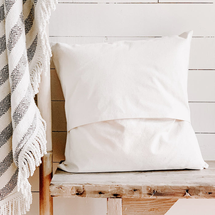 Lemon Wreath - Summer Square Canvas Pillow