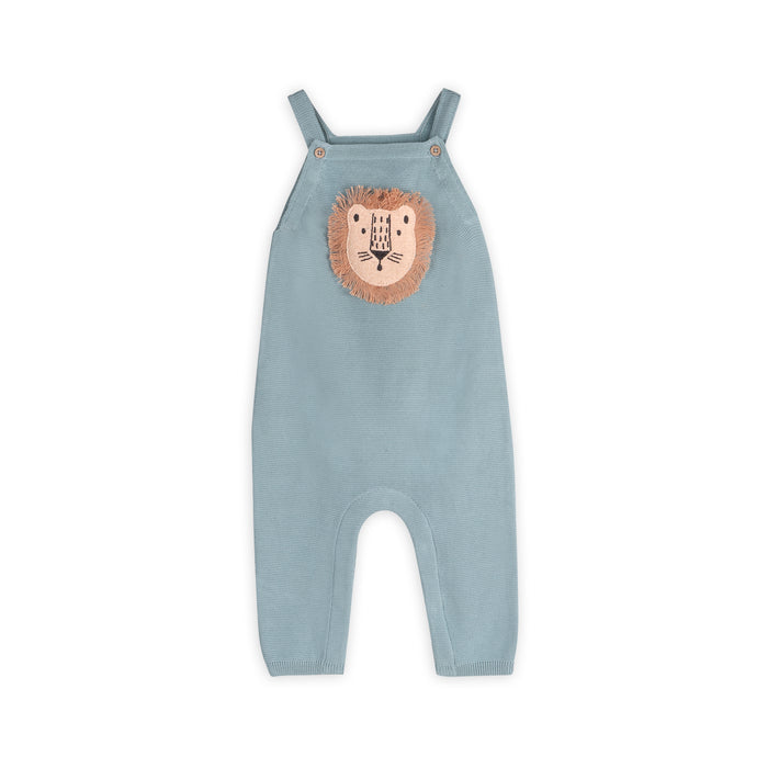 Lion Applique Sweater Knit Baby Overall Set  (Organic Cotton)