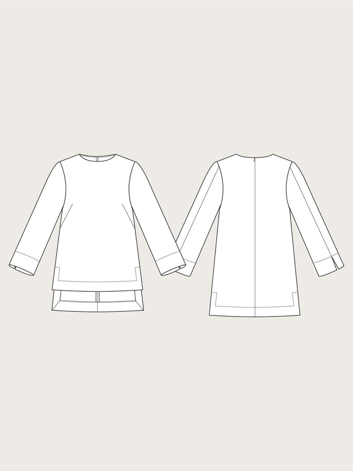 Long Sleeve Tunic Pattern - The Assembly Line - Simplifi Fabric