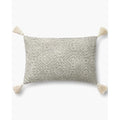 Lt Grey Tassel Cotton Pillow - Rugs by Roo