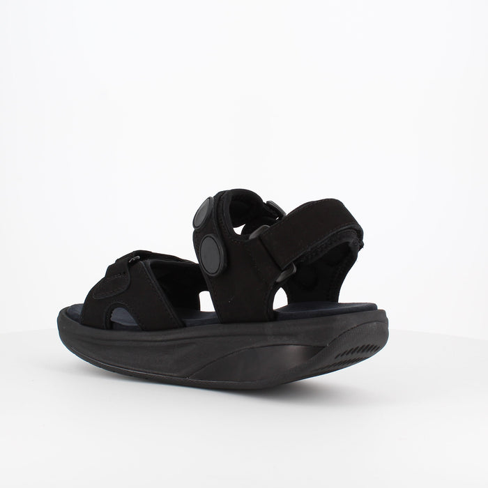 MBT Kisumu 3S-sandal i svart — klassisk MBT-sandal