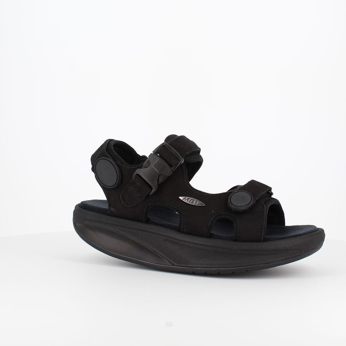 MBT Kisumu 3S-sandal i svart — klassisk MBT-sandal