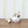 Meadow Stoneware Garlic/Onion Keeper