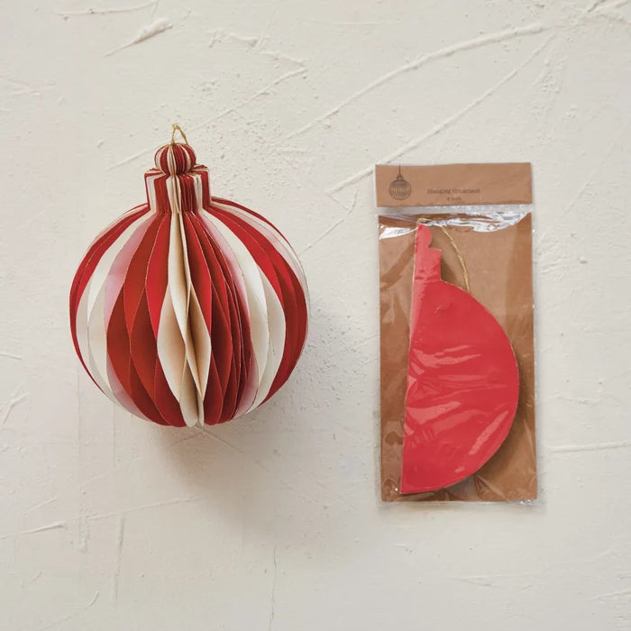Merry Honeycomb Round Ornament