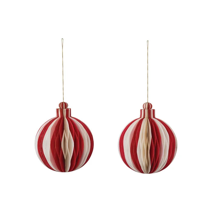 Merry Honeycomb Round Ornament