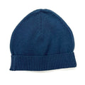Milan Earthy Knit Baby Round Hat (Organic Cotton) - Dusty Blue