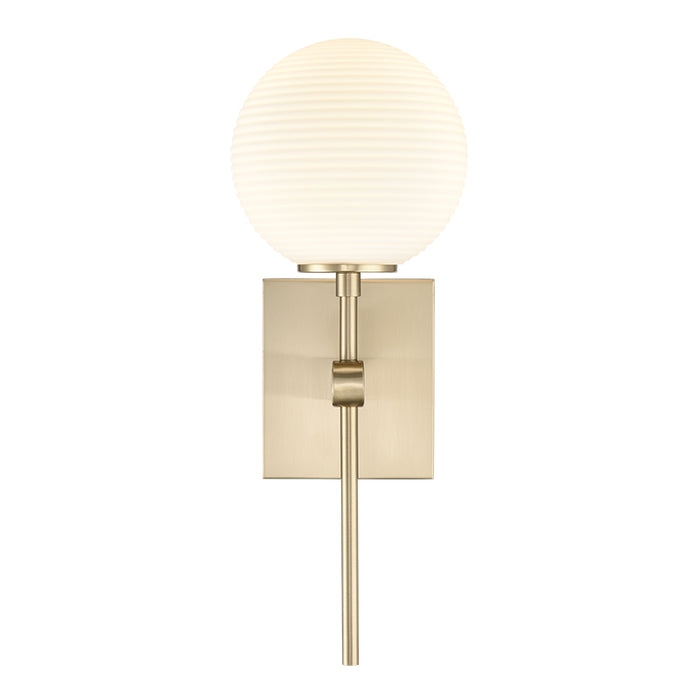 Millennium Lighting 215101-MG Coretta 1-Light 16 Inch Wall Sconce with Frosted Fluted Glass