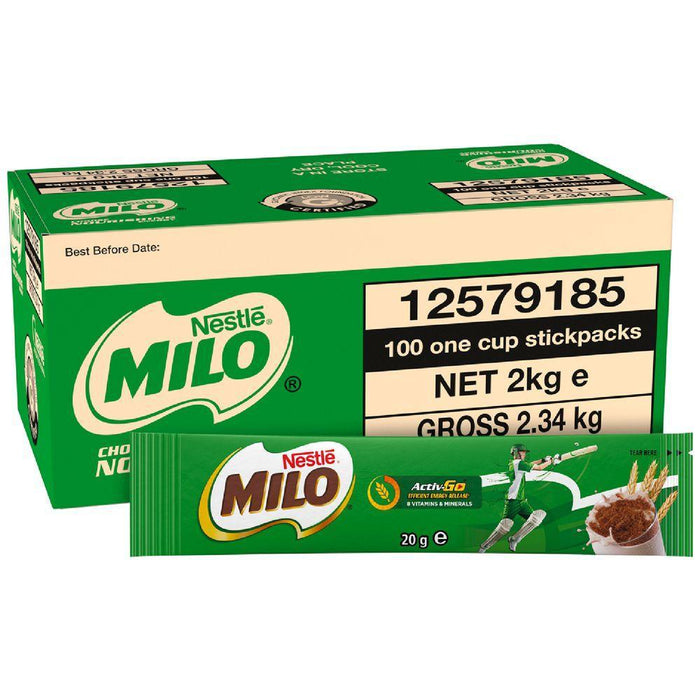 Milo Single Serve Sachets – 100 x 20g