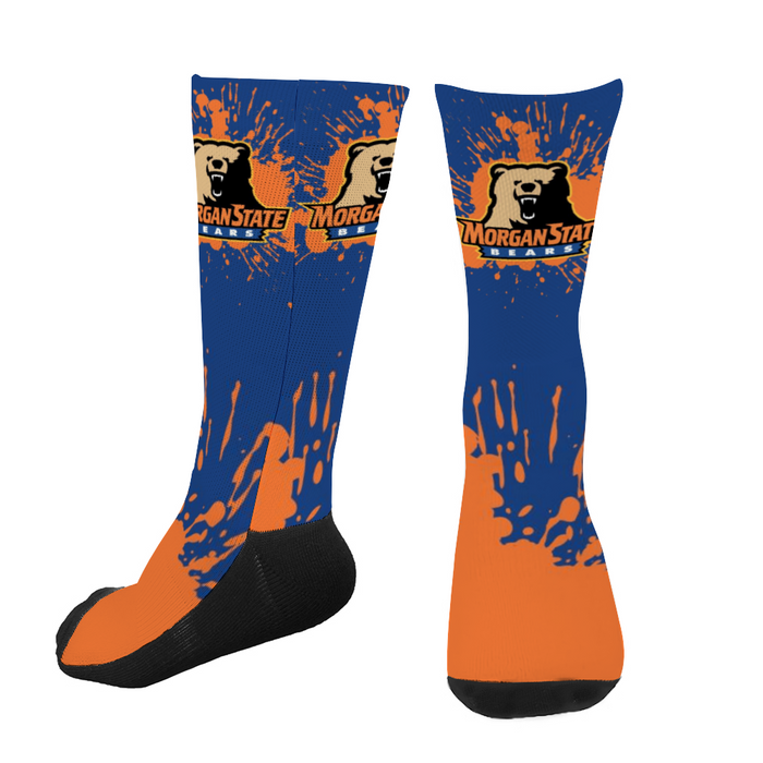 Morgan State Bears Mid-calf Cotton Sport Tube Socks v1365