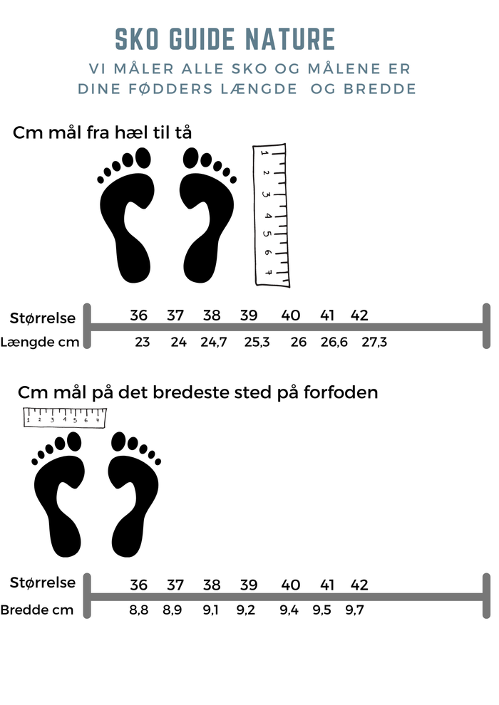 Nature sko i svart läder