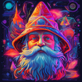 Neon Galactic Wizard Dude