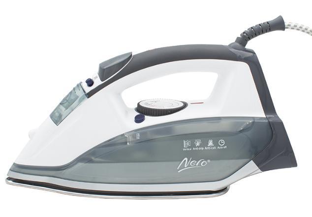 Nero 500 Steam/Dry Iron, Stainless Steel Auto-Off (Carton of 6)