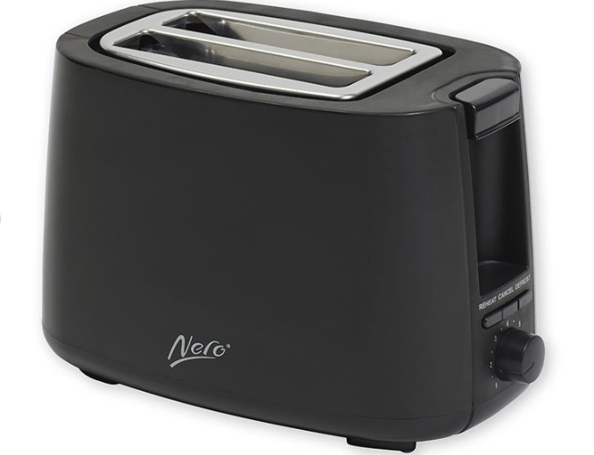 Nero Black Toaster 2 Slice x 6