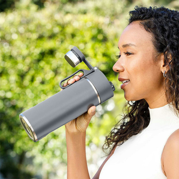 Ninja Thirsti 700ML Travel Water Bottle - Grey | DW2401EUUKGY from Ninja - DID Electrical