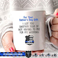 Mugs White / 11oz Personalized Mug - Thin Blue Line - Not To Pay For My Wedding