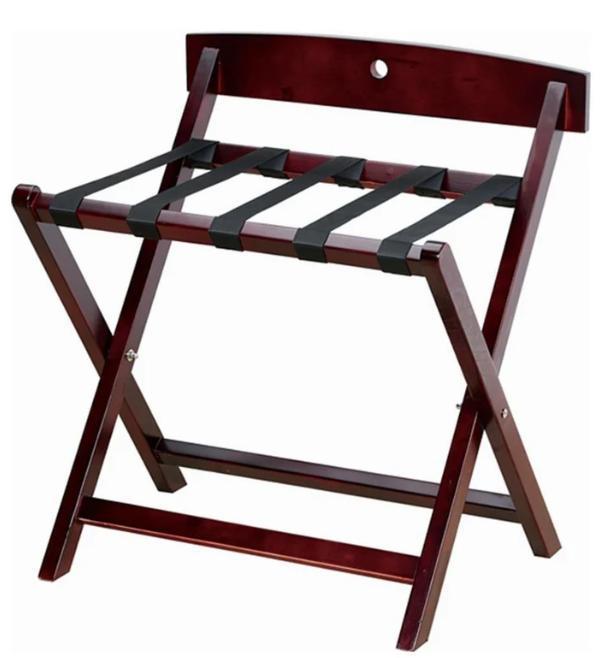 Oak Wood Luggage Racks With Back Support