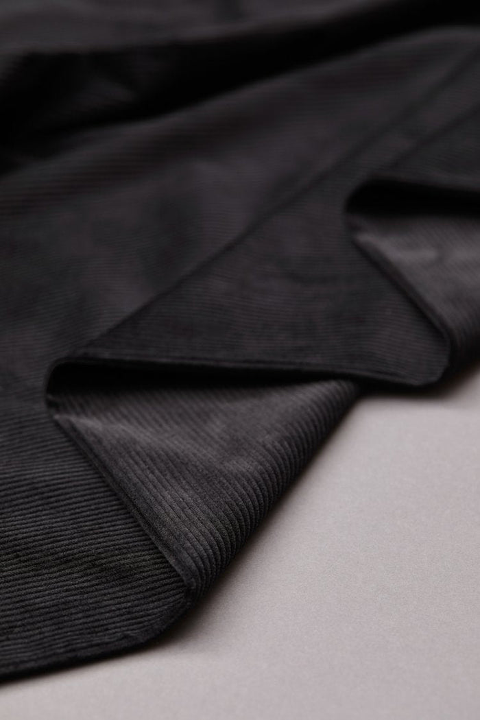 Organic Cotton Kora Corduroy - OEKO - TEX® / GOTS - Mind The Maker - Black - Simplifi Fabric