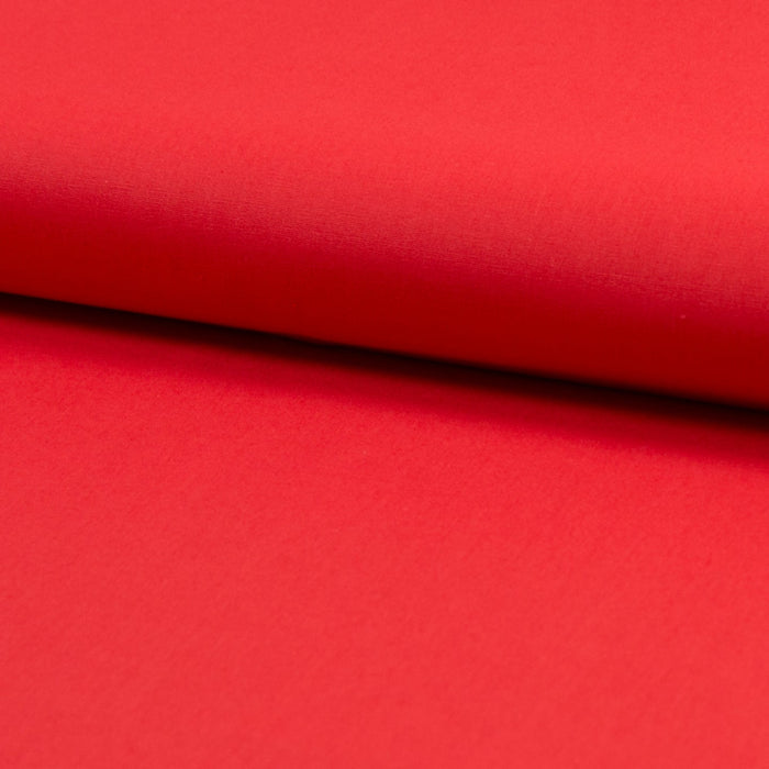 Organic Cotton Poplin - European Import - Oeko - Tex® - Red - Simplifi Fabric