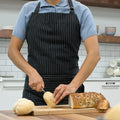 Oversized Pinstripe Apron
