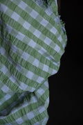 Palm Sky Gingham Indian Organic Cotton Seersucker - Merchant & Mills - Simplifi Fabric