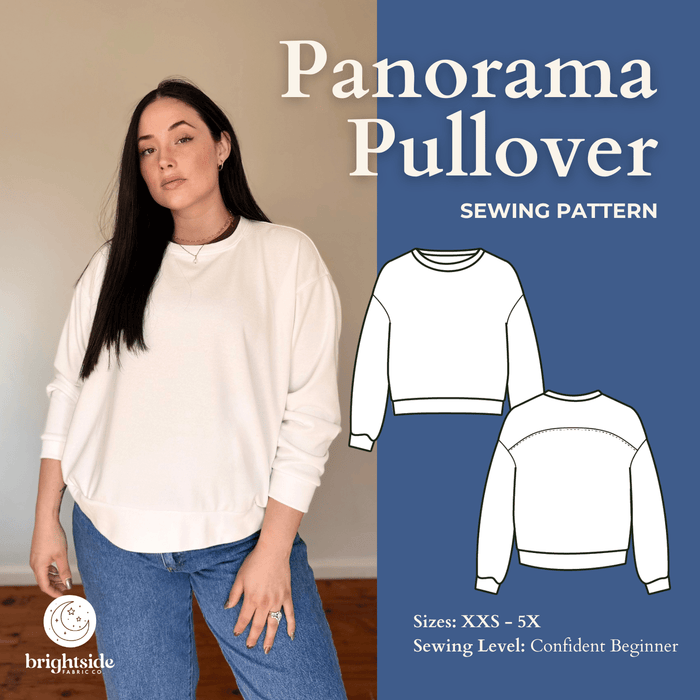 Panorama Pullover Sewing PDF Pattern - Brightside Fabric Co. - Simplifi Fabric