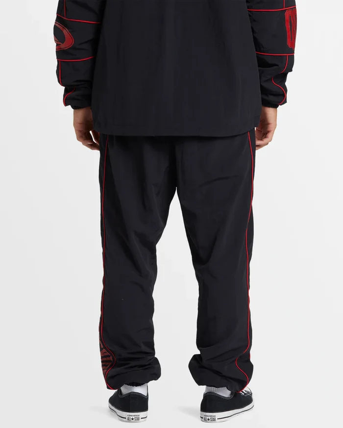 Pantalon Quiksilver Griff Track Crudo Negro Rojo