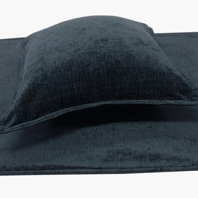 Parker Bed Runners & Cushions - Ink Blue Black