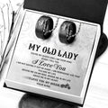 Couple Pendant Necklaces - Her King His Queen Crown Letter Necklaces - For Biker's Old Lady - Gnw13001
