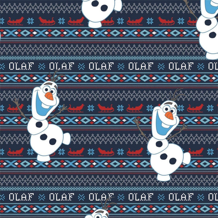 Pillowcase - Olaf's Alpine Adventure Navy Flannel