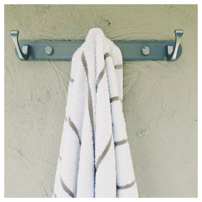 Pin Striped Pool Towel - Blue & White (5 pack)