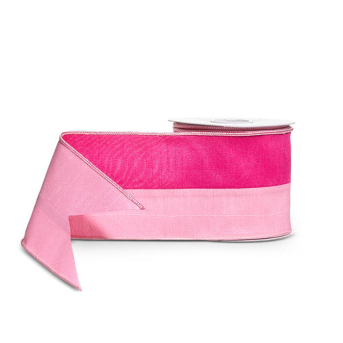 Pink Two Tone Ribbon, 4” X 10YD
