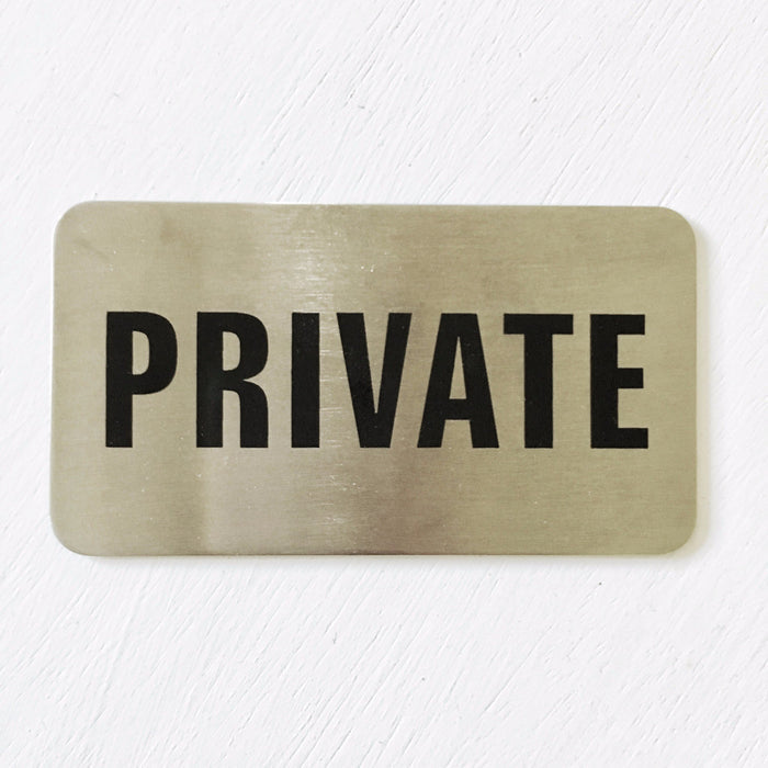 Private Sign