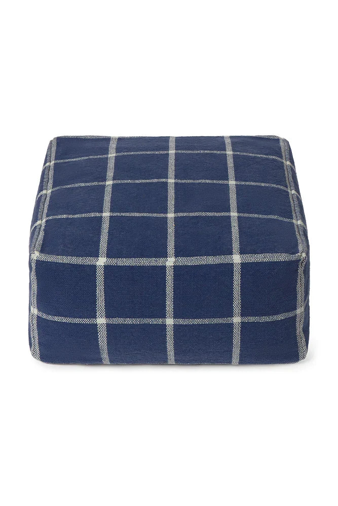 PUFF GEO BLOCK NAVY BLUE - Rugs by Roo