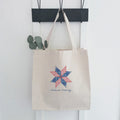 Quilted Star - Custom Canvas Tote Bag