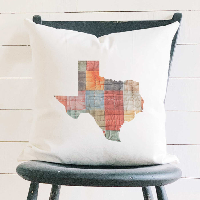 Quilted State - Custom Square Canvas Pillow