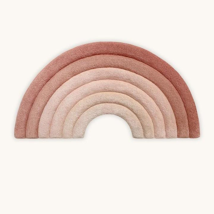 Rugs by Roo | Maison Deux Rainbow Rusty Pink Area Rug-
