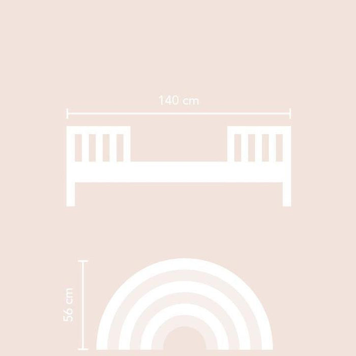 Rugs by Roo | Maison Deux Rainbow Rusty Pink Area Rug-