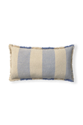 Rectangular Lines Blue Cushion
