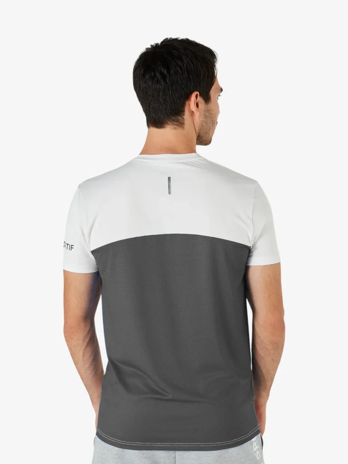 Remera Le Coq Sportif Training Reflective TS Blanco Gris