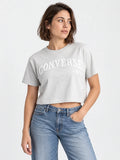 Remera Mujer Converse Cropped Collegiate Gris — vista principal