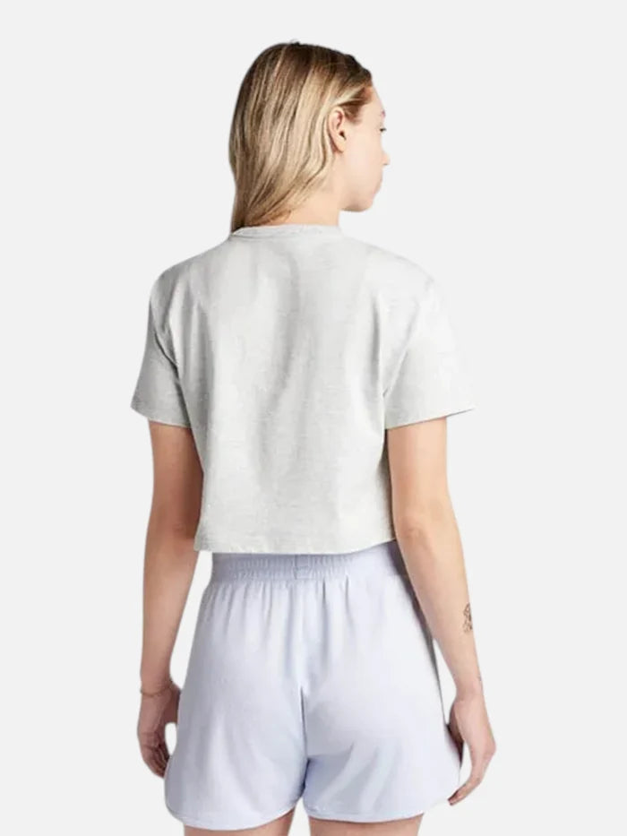 Remera Mujer Converse Cropped Collegiate Gris