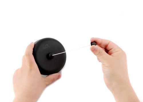 Retractable Single Clothesline - Black