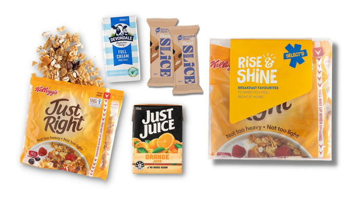 Rise & Shine B'fast Packs - Kellogg's+Juice