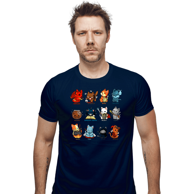 Secret_Shirts Fitted Shirts, Mens / Small / Navy Roleplay Cats