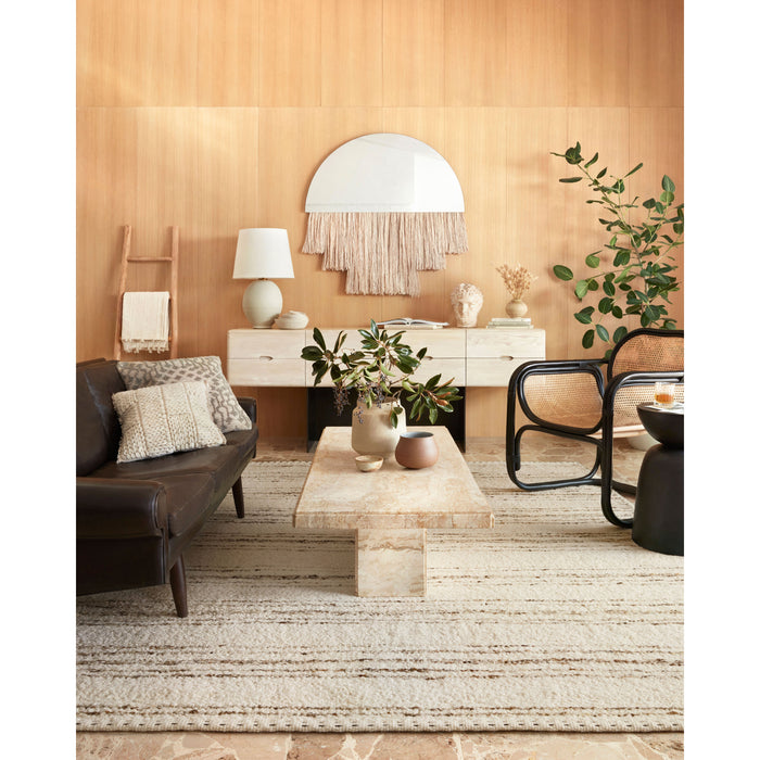Rugs by Roo Loloi Roman Ivory Pebble Area Rug in size 2' 0" x 3' 0"