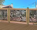 Rose Bush Railing Panel Insert - Madison Iron and Wood
