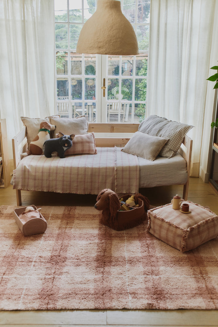 Rose Handloom Pouf - Rugs by Roo