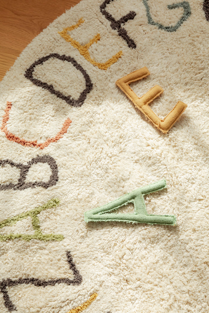 Round ABC Color and Letters Area Rug - Rugs by Roo