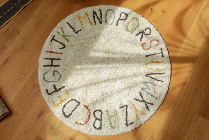 Round ABC Color and Letters Area Rug - Rugs by Roo